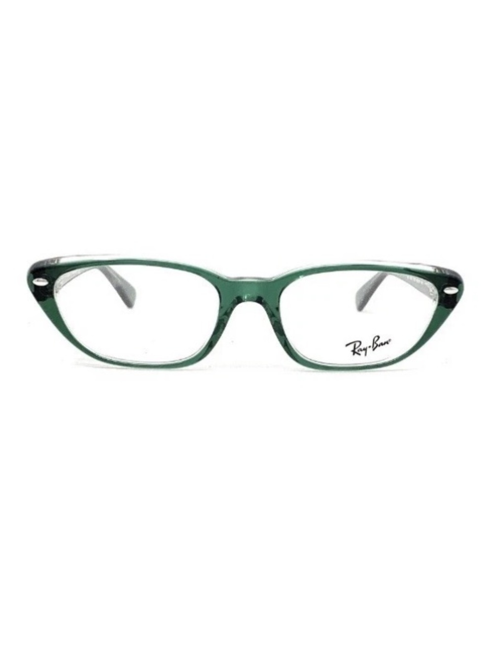 Ray Ban Cat Eye Eyeglasses Frames RB 5242 5162 53-18-140 Green Translucent New..